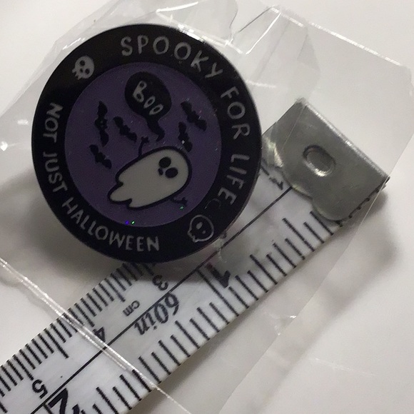 Spooky for Life Not Just Halloween Lapel Pin goth - Picture 6 of 10